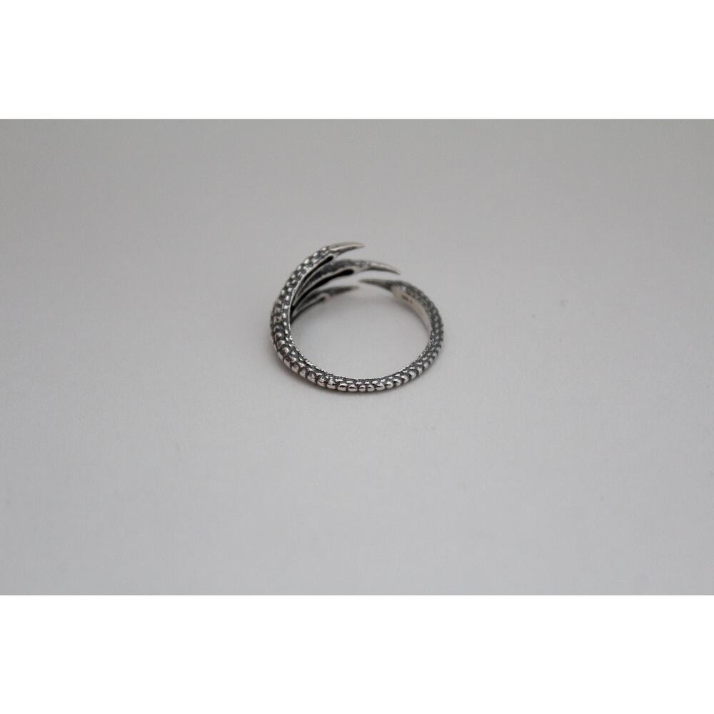 Sterling Silver Adjustable Bird Claw Ring, Silver… - image 5